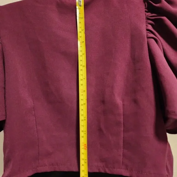 Wrap Blouse with Flutter Sleeves - Picture 6 of 16